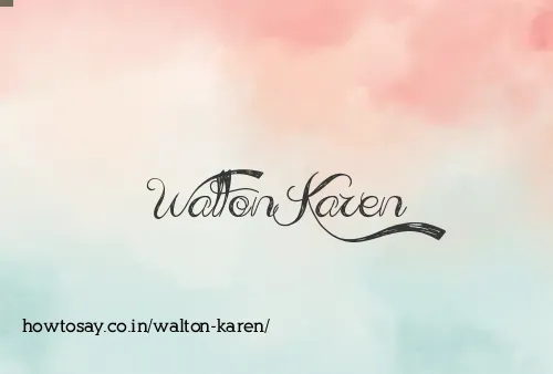 Walton Karen