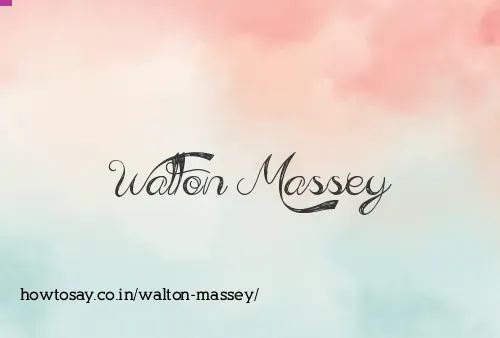 Walton Massey