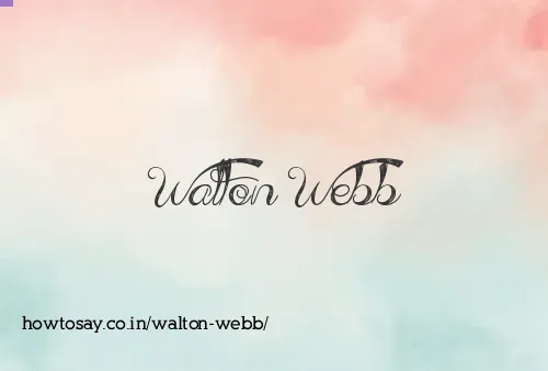 Walton Webb
