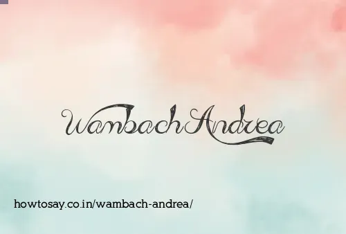 Wambach Andrea