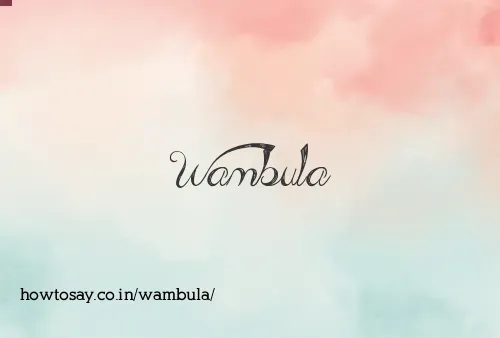 Wambula