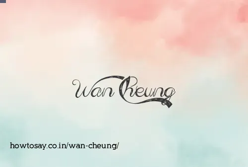 Wan Cheung