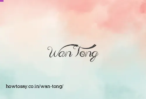Wan Tong