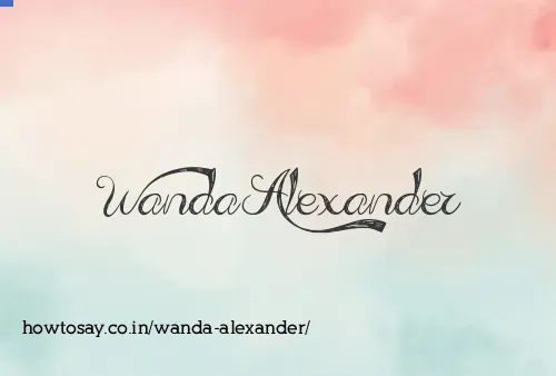 Wanda Alexander