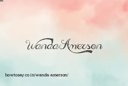 Wanda Amerson