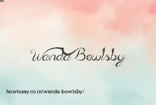 Wanda Bowlsby