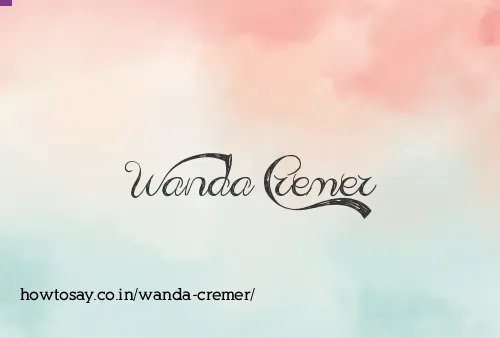 Wanda Cremer