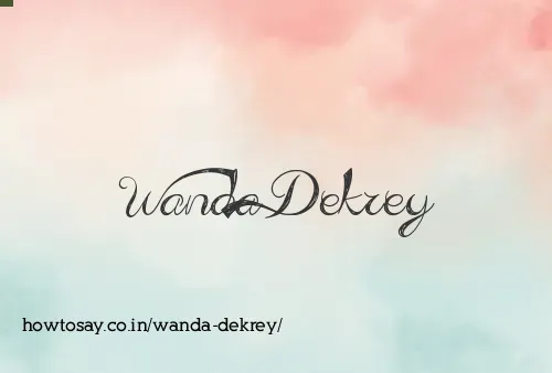 Wanda Dekrey