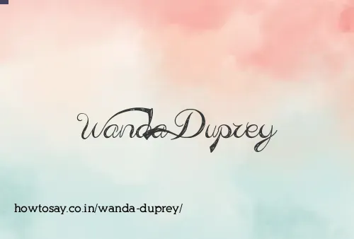 Wanda Duprey