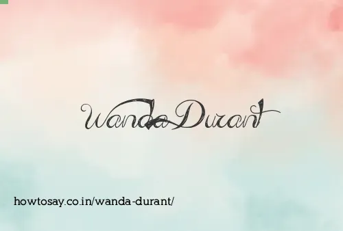 Wanda Durant