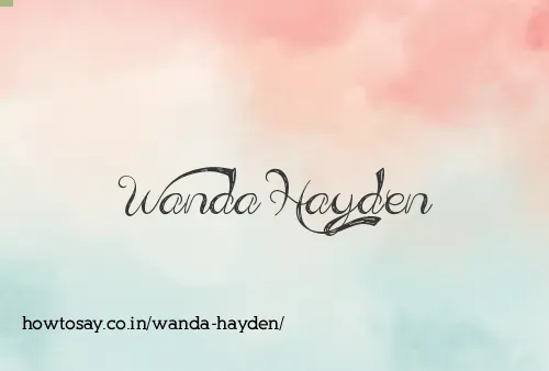 Wanda Hayden