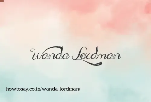 Wanda Lordman