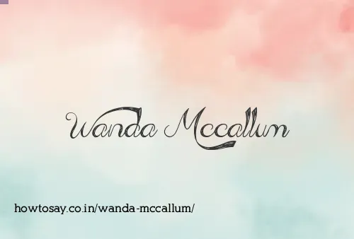 Wanda Mccallum