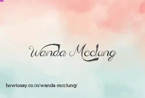 Wanda Mcclung
