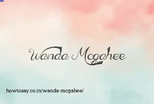Wanda Mcgahee