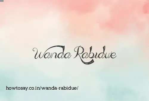 Wanda Rabidue