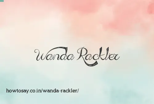 Wanda Rackler