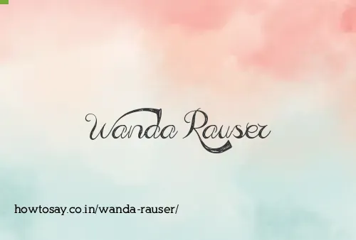Wanda Rauser