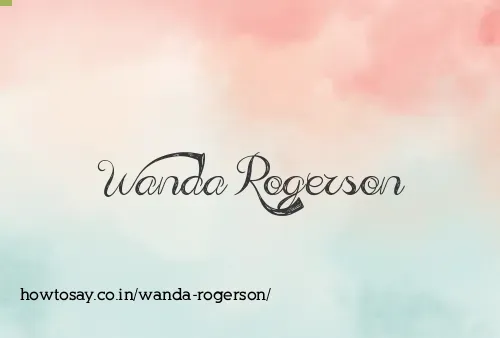 Wanda Rogerson