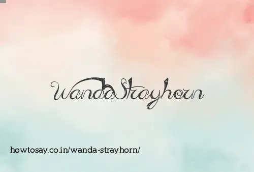Wanda Strayhorn