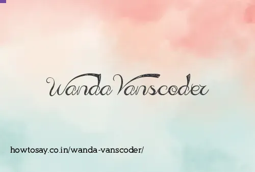 Wanda Vanscoder