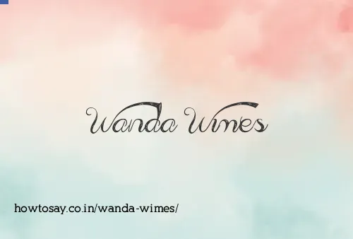 Wanda Wimes