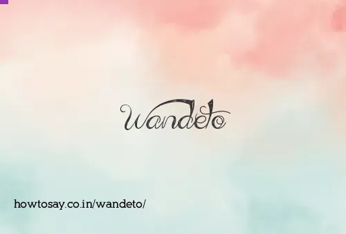 Wandeto