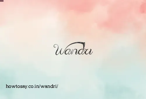 Wandri