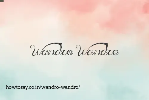 Wandro Wandro