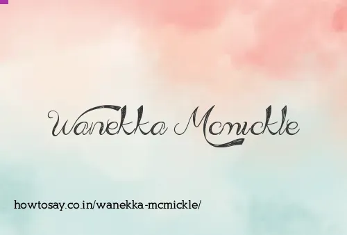 Wanekka Mcmickle