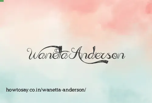 Wanetta Anderson