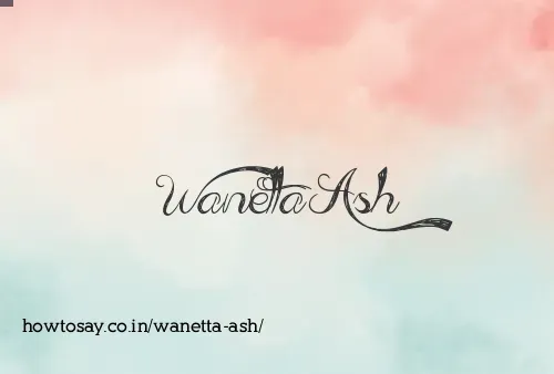 Wanetta Ash
