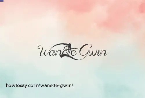 Wanette Gwin