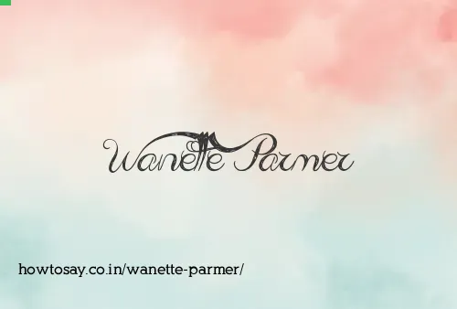 Wanette Parmer