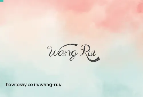 Wang Rui