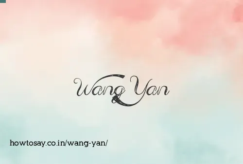 Wang Yan