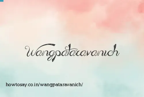 Wangpataravanich