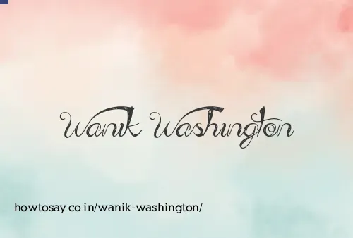 Wanik Washington