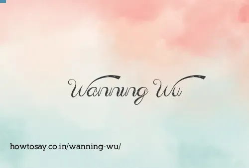 Wanning Wu