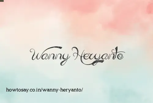 Wanny Heryanto
