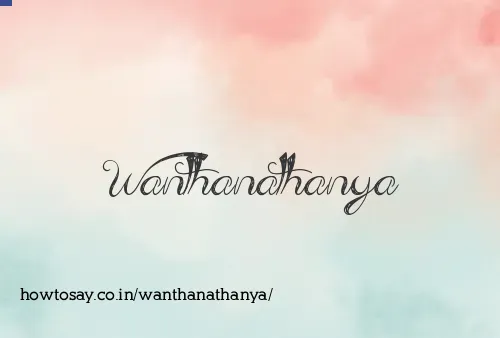 Wanthanathanya
