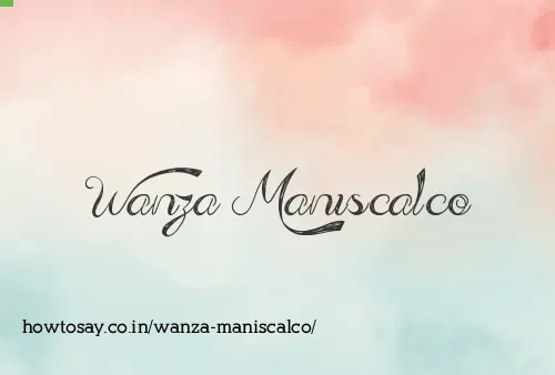 Wanza Maniscalco