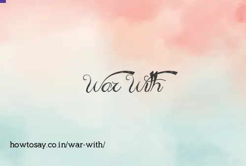 War With