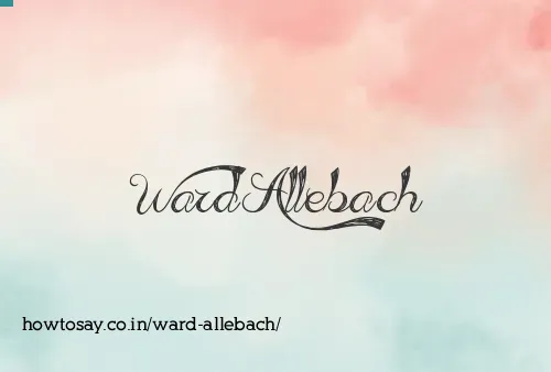 Ward Allebach