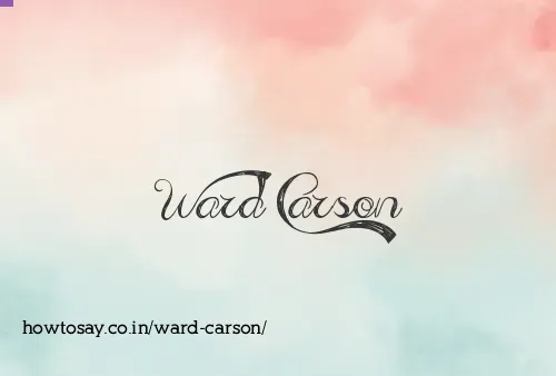 Ward Carson