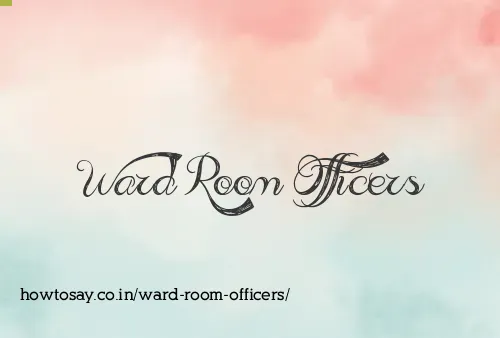 Ward Room Officers