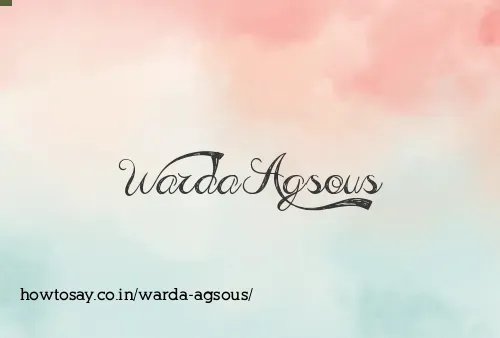Warda Agsous
