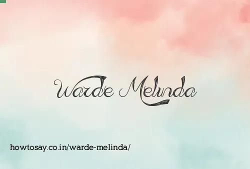 Warde Melinda