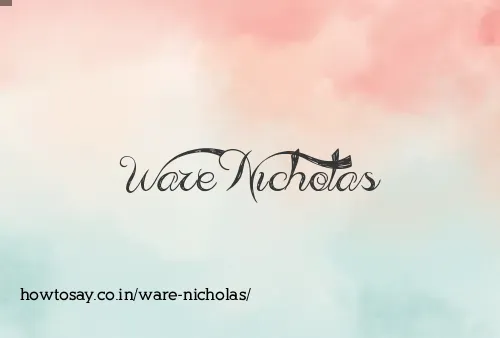 Ware Nicholas