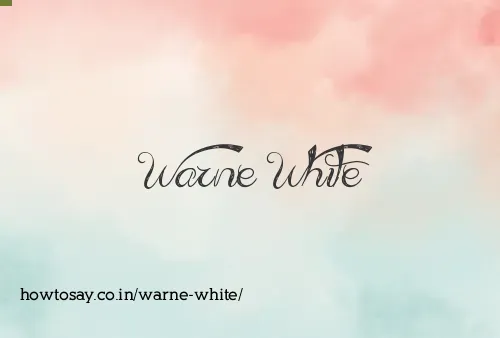 Warne White